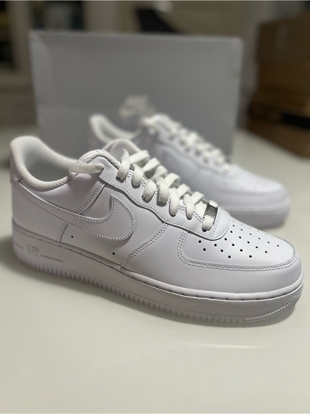 Nike Men’s Air Force 1 Low — White. Sz 10.5